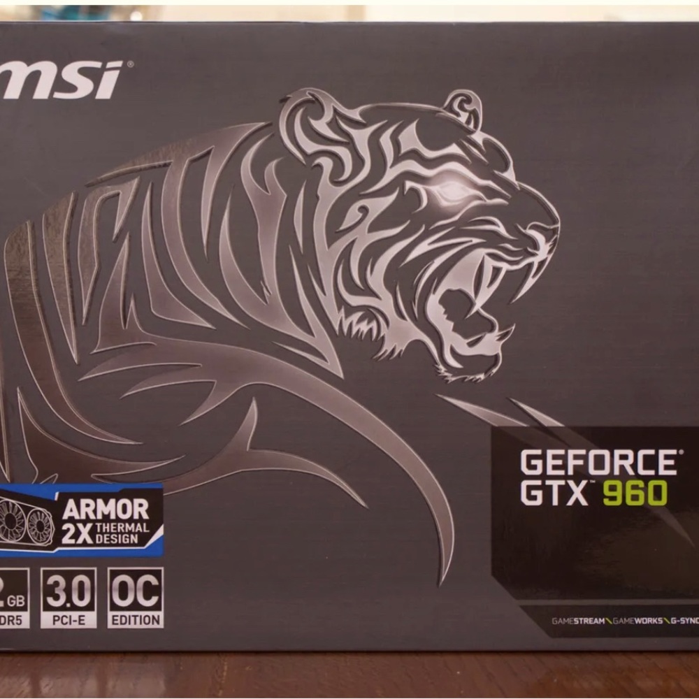 MSI GeForce GTX 960 2GB PCIe 3.0 Overclock Edition Video Card (GTX-960-2GD5T-OC)